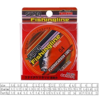 [Giao hàng từ Việt Nam] EARTHLYCO 100m 100% Fluorocarbon Nylon PA Dây giải quyết bền 0,8-6LB