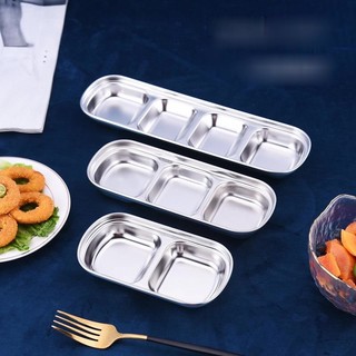 Chén Đựng Gia Vị/ Nước Chấm Bằng Thép Không Gỉ 304 Nhiều Ngăn Tiện Dụng