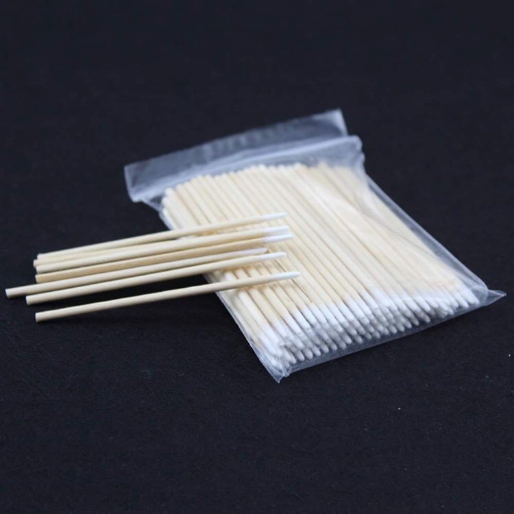 Tăm tre phun xăm Bộ 100 tăm bông gỗ 7cm dùng tạo nét phun xăm - dcpxhoanganh