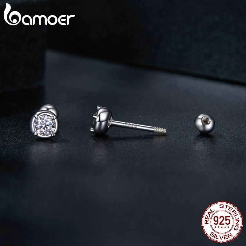 Bamoer Bông Tai Bạc 925 Thời Trang Nữ Tính MSE044