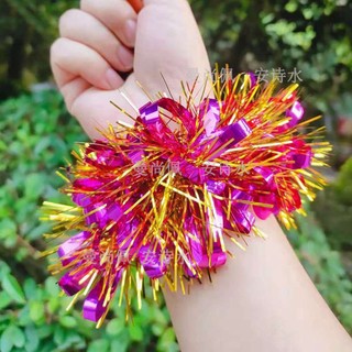1 Cặp Vòng Đeo Tay Kim Tuyến Nhiều Màu Co Giãn Thông Dụng Cho Người Lớn Và Trẻ Em Biểu Diễn Nhảy Múa Thể Thao