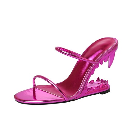 Dép Sandal Cao Gót Hở Ngón Đế Xuồng Phong Cách Âu Mỹ Thời Trang Mùa Xuân 2023 size 35-41