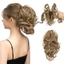 IAPPORTUNIA Messy Bun Hair Piece, Kẹp tổng hợp trên tóc Bun Clip, Phần mở rộng trang trí tóc Tóc Bun Hair Look Natural False Hairpieces Girl