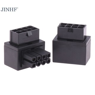 JINHF Bo mạch chủ CPU 8PIN Đầu nối trợ lực 8PIN Bộ chuyển đổi 90 độ Giao diện nguồn Lái HOT