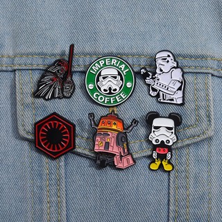 Huy Hiệu Cài Áo Kim Loại Họa Tiết Hoạt Hình star wars Phù Hợp Làm Quà Cho Bạn Bè