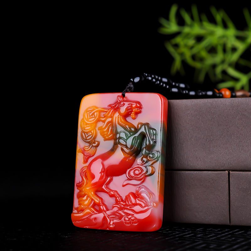 Mặt Dây Chuyền Hình Ngựa Hoàng Đạo Nhiều Màu Sắc Phong Cách Thời Trang Dành Cho Nam Và Nữ