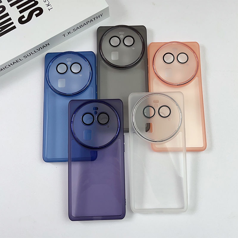 Dành Cho OPPO Find X6 / X6 Pro Matte Ốp Lưng Silicon Trong Suốt Bảo Vệ Ống Kính Máy Ảnh