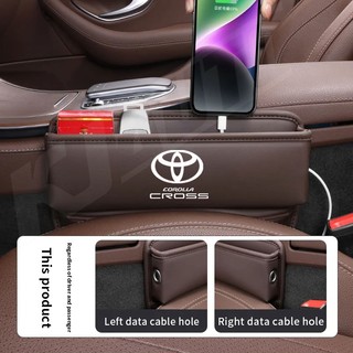 Túi Da pu Đựng Đồ Gắn Khe Hở Ghế Ngồi Xe Hơi Thể Thao toyota corolla cross trd gr