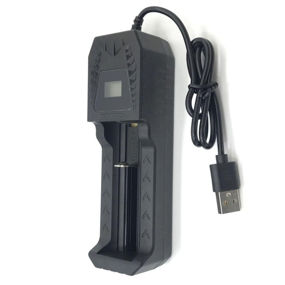 Bộ sạc pin Lithium USB 18650 LCD 1/2 khe, đế sạc nhanh đa năng