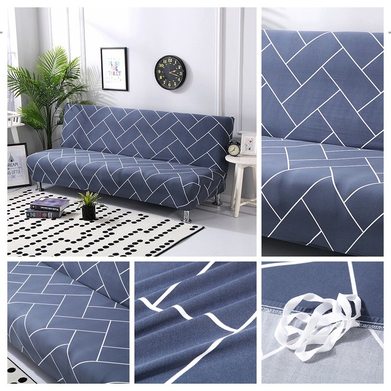 Vải Bọc Ghế Sofa Giường, Chỗ Bọc Sofa Bed Ngồi Không Tay Vịn Co Giãn Thoải Mái Giặt Được Bọc Sofa