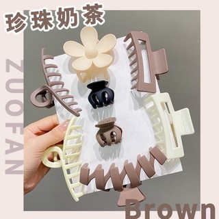 SET 8 Kẹp Tóc Càng Cua Hàn Quốc Nhiều Kiểu Đa Màu Sắc Siêu Xinh Dành Cho Nữ