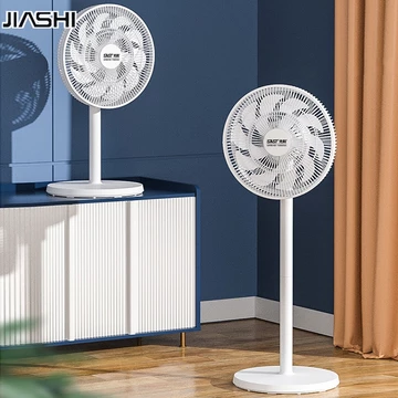 JIASHI Quạt Điện Quạt Sàn Gia Đình Quạt Đứng Nhỏ Im Lặng Thể Tích Không Khí Lớn Độ Ồn Thấp, Có Chức Năng Lắc Đầu, Có Thể Điều Chỉnh Nhiều Góc Độ Và Có Thể Vận Hành Bằng Điều Khiển Từ Xa