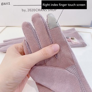 1 Đôi Găng Tay Chống Nắng Chống Trượt Có Thể Sử Dụng Màn Hình Cảm Ứng Dành Cho Nữ