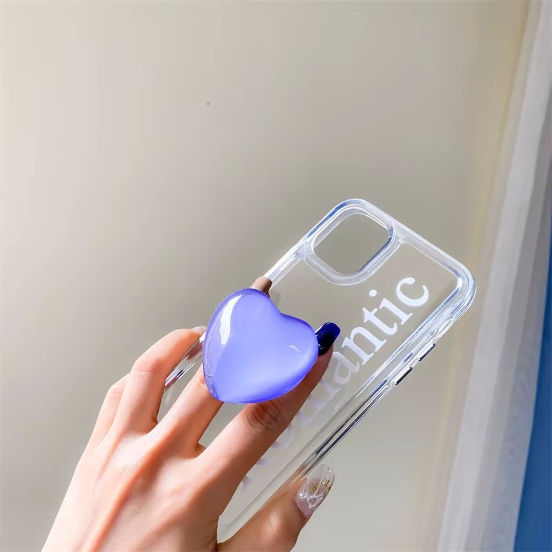 Hàn Quốc Dễ Thương 3D Kính Trái Tim Tình Yêu Cho Magsafe Socket Điện Thoại Từ Griptok Grip Tok Đứng Cho IPhone Sạc Không Dây Giá Đỡ