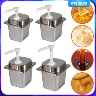 Bình xi-rô có bơm Máy bơm nước sốt 2,3L cho thanh Sử dụng thương mại tại nhà