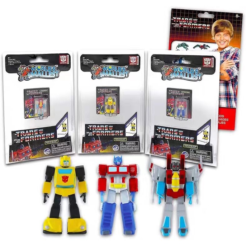 Mô Hình Robot Biến Hình optimus prime red spider bumblebee nwt0