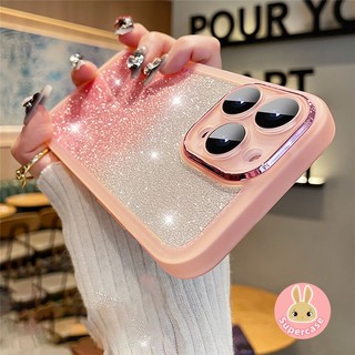 Ốp Silicon Trong Suốt Lấp Lánh Sang Trọng Cho Xiaomi 15 15S 14 14T Civi 5 Pro Ultra Ốp lưng Bảo Vệ Ống Kính Bling Ốp Lưng
