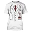GC1 Y Tá Bác Sĩ Cosplay 3d Áo Thun Unisex Tay Ngắn Top Đồng Phục Cảnh Sát COS Casual Bông Tai Kẹp Plus Kích Thước Tee GC1