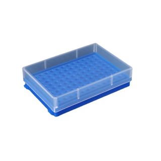Giá đỡ ống PCR EARTHLYCO 2 chiếc, giá đỡ Microcentrifuge 96 lỗ, PP khử trùng, xanh 13x9x3cm
