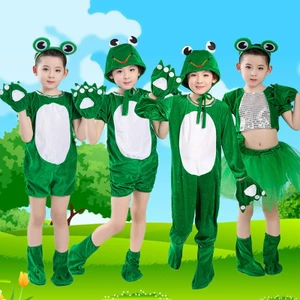 💕Chỗ💕 Quần Áo Trẻ Em Động Vật Múa Trang Phục Quần Áo Cho Bé Gái 3 Đến 14 Tuổi Ếch Trang Phục Mới Lạ Halloween Giáng Sinh