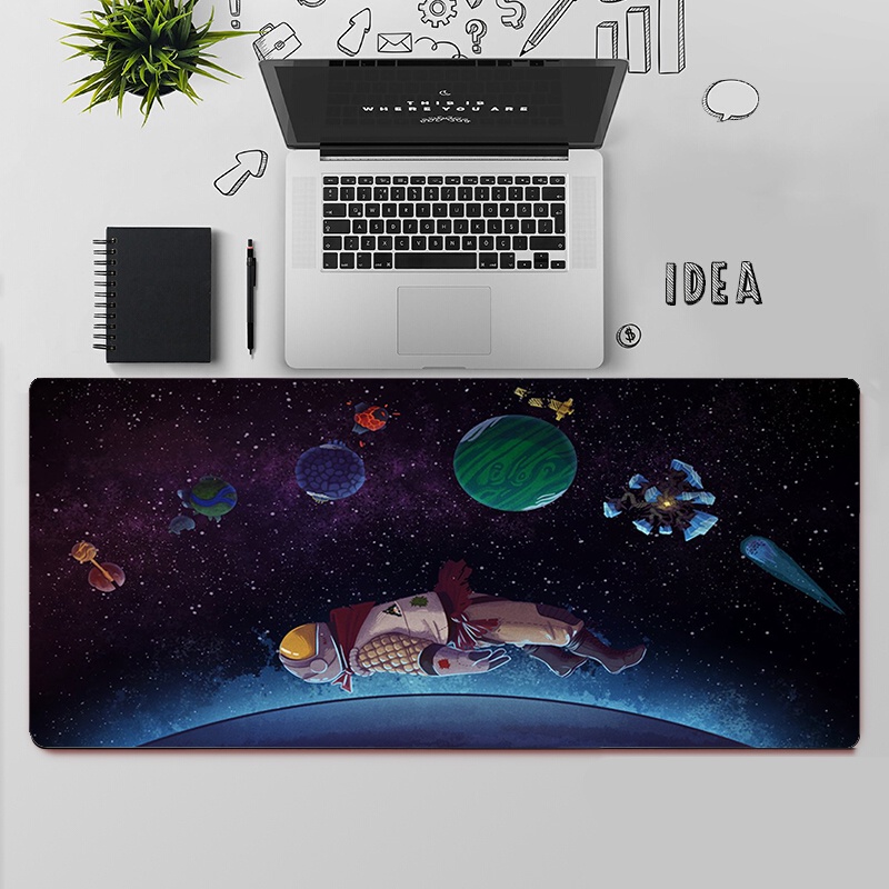 Bên Ngoài Wilds Chơi Game Miếng Lót Không Gian Vũ Trụ Hoạt Hình Mousepad 900x400MM Anime Phụ Kiện Chơi Game Để Bàn Playmats