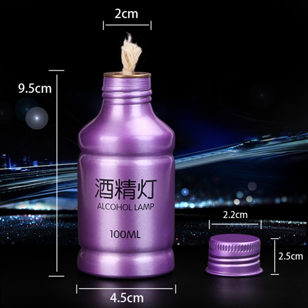 Đèn cồn 100ml Đèn đốt hợp kim nhôm cho Pinic di động ngoài trời
