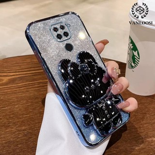 ốp lưng redmi note 9 Ốp Điện Thoại Silicon Mềm Mạ Điện Họa Tiết Thỏ Lấp Lánh Chống Rơi Cho redmi note 9