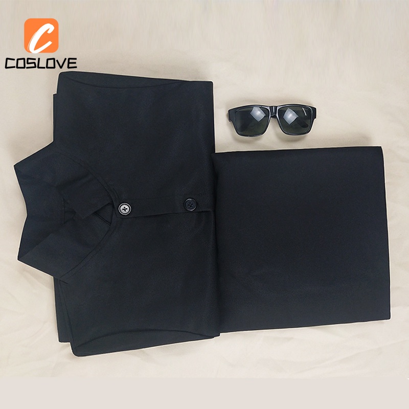 Bộ Áo Choàng Dài Màu Đen Hóa Trang the matrix neo Cho Nam