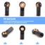 10 Chiếc Kim Loại M3 Liên Kết Buộc Thanh Cuối Bóng Khớp Cho 1 / 10 RC Xe Bánh Xích SCX10 D90 D110 CC01