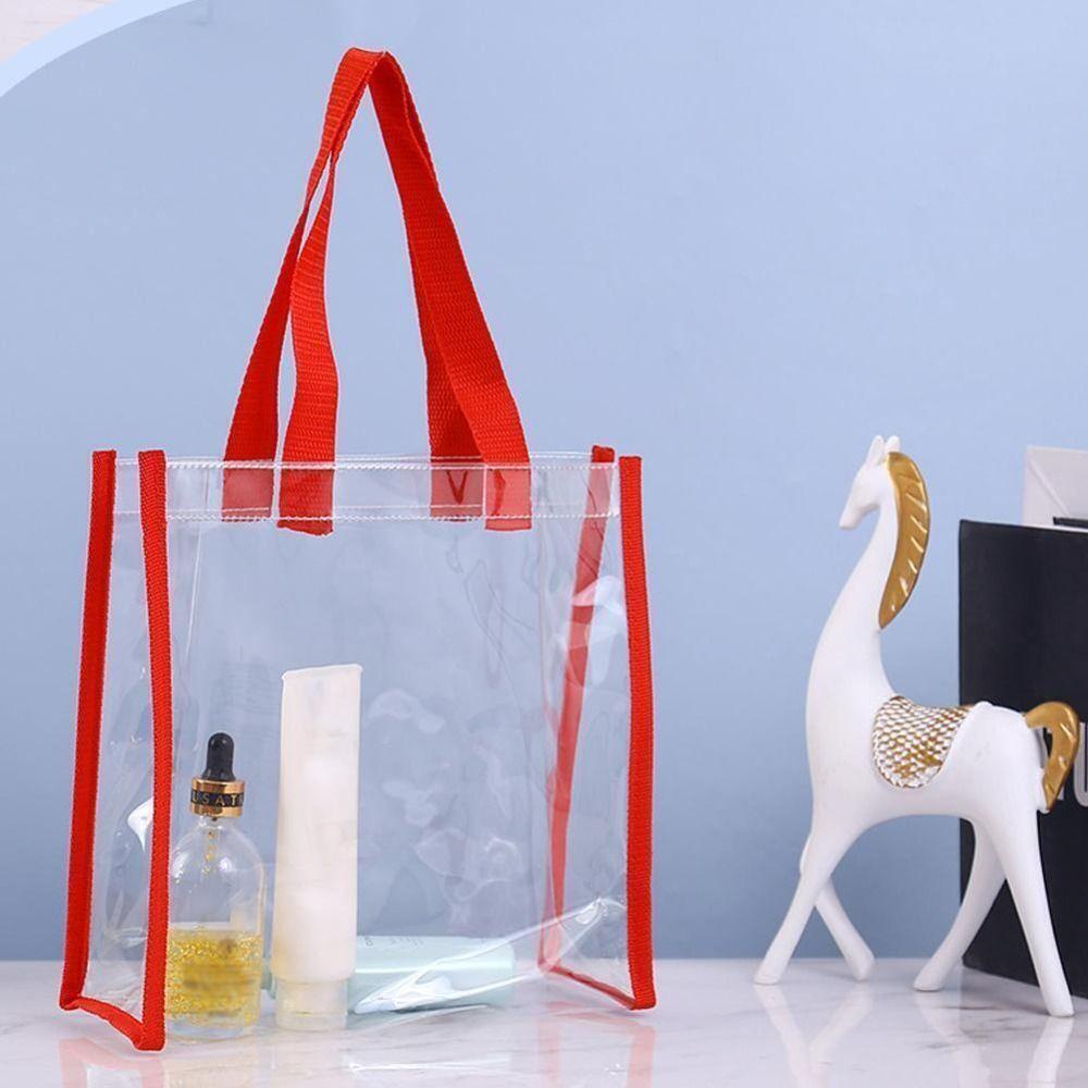 Túi Tote CHEESELY, Túi Mua Sắm Mỹ Phẩm PVC Dung Tích Lớn, Túi Quà Bằng Nhựa Túi Đựng Thạch Ô Tô