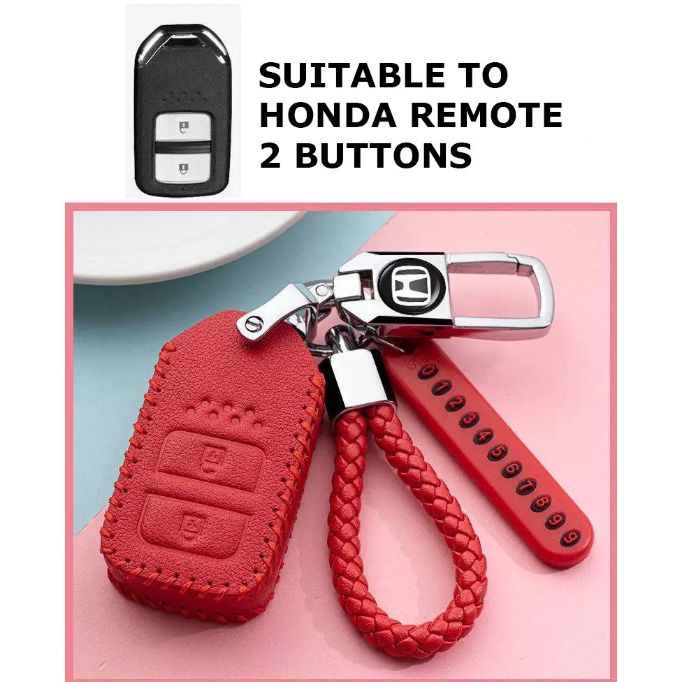 Bao Da Bảo Vệ Chìa Khóa Điều Khiển Từ Xa Cho Xe Hơi honda city hrv wrv civic accord crv jazz brv Vỏ