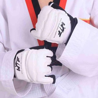 Găng tay đấm bốc WEAVELYF, Găng tay Taekwondo bảo vệ bàn chân nửa ngón, Găng tay tập luyện Taekwondo bằng da PU bền bỉ Karate Muay Thái dành cho người lớn và trẻ em