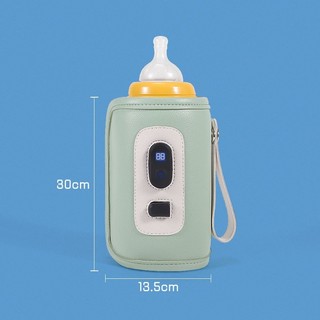 Túi ủ bình sữa di động USB bằng da hiển thị nhiệt độ, chống thấm nước, điều chỉnh 5 mức 1 đổi 1 trong 7 ngày
