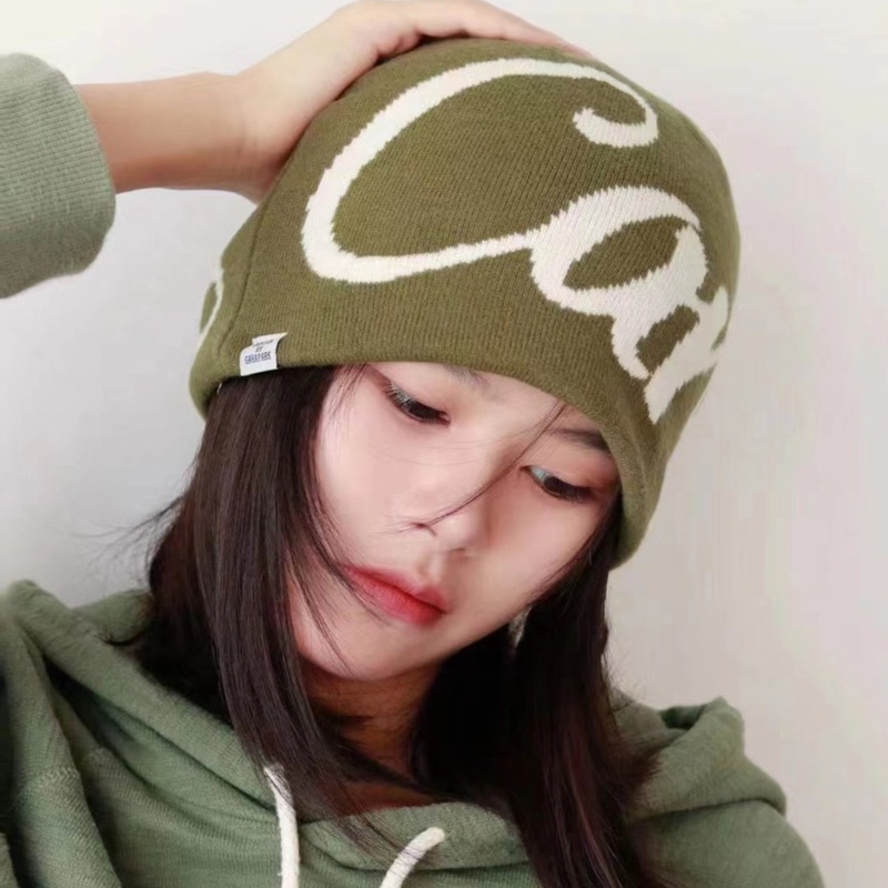 Dasbsug Dạo Phố Beanie Hip Hop Unisex Beanie Jacquard Mũ Ấm Bò Đầu Lâu Mũ