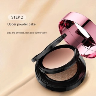 ZHIDUO Double Layer Air Cushion BB Cream Phấn Phủ 2 Trong 1 Che Khuyết Điểm Dưỡng Ẩm Nền Trang Điểm Phấn Phủ Dạng Nén Kiểm Soát Dầu Mỹ Phẩm Trang Điểm Tự Nhiên ღ Pink Girl Bling Makeup Look