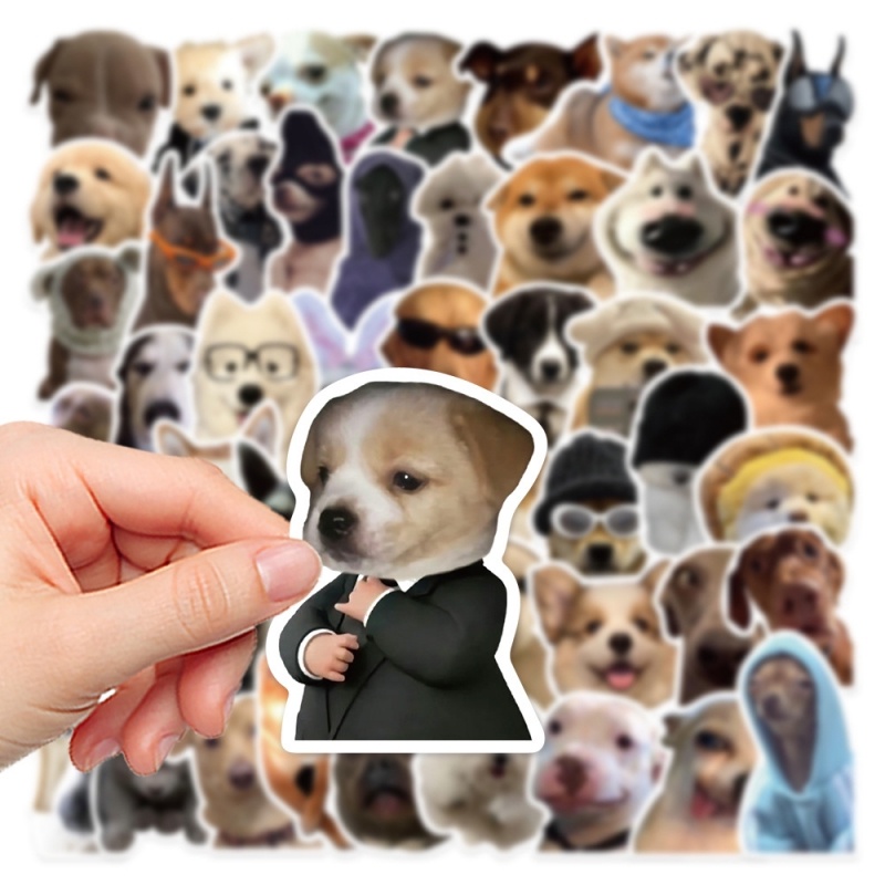Set 50 Sticker Cheems Doge chống nước sticker dán laptop, điện thoại ...