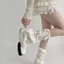 Tất giữ ấm chân dệt kim IAPPORTUNIA, Giày bốt nữ co giãn, Đồng phục JK Nhật Bản Lolita Vỏ chân đa năng