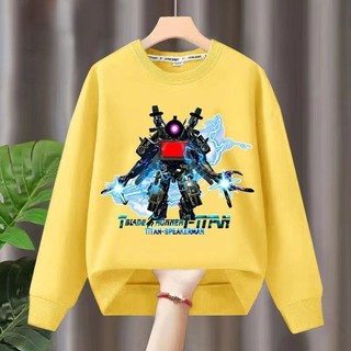 Áo hoodie Tay Dài In Hình Hoạt Hình titan 2023 Thời Trang Thu Đông Dành Cho Trẻ Em