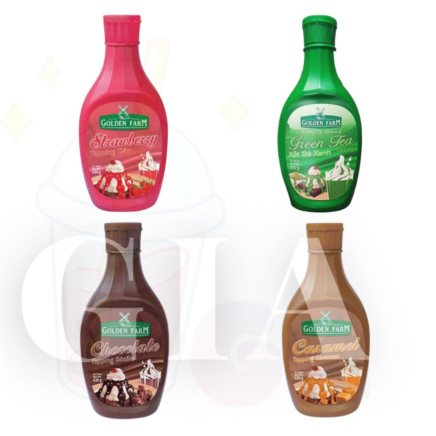 Sốt Topping Golden Farm chai 630g