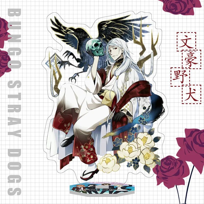 Mô hình Standee Bungo  Dogs Dazai Osamu Nakahara Chuuya Akutagawa~ Phụ kiện trang trí để bàn góc học tập