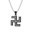 KIN Hợp Thời Trang Phật Giáo Swastika Mặt Dây Chuyền Vòng Cổ Anime Hiện Đại Lấy Cảm Hứng Từ Xương Đòn Dây Chuyền