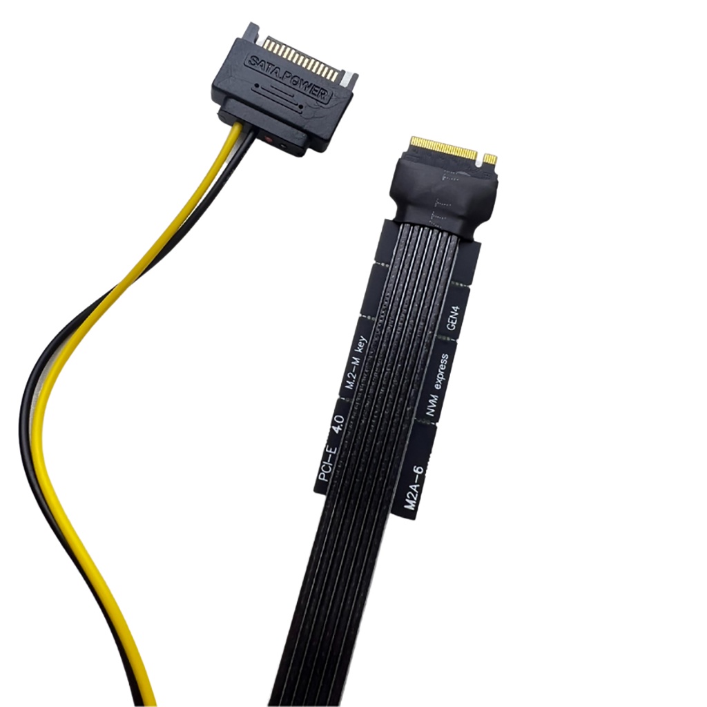 Cáp chuyển đổi SSD JMT M.2 sang U.2 / U.3 có thẻ nâng PCI-E 4.0 Gen4 Bộ nguồn SATA cho NVME 2230 2242 2260 2280 SSD