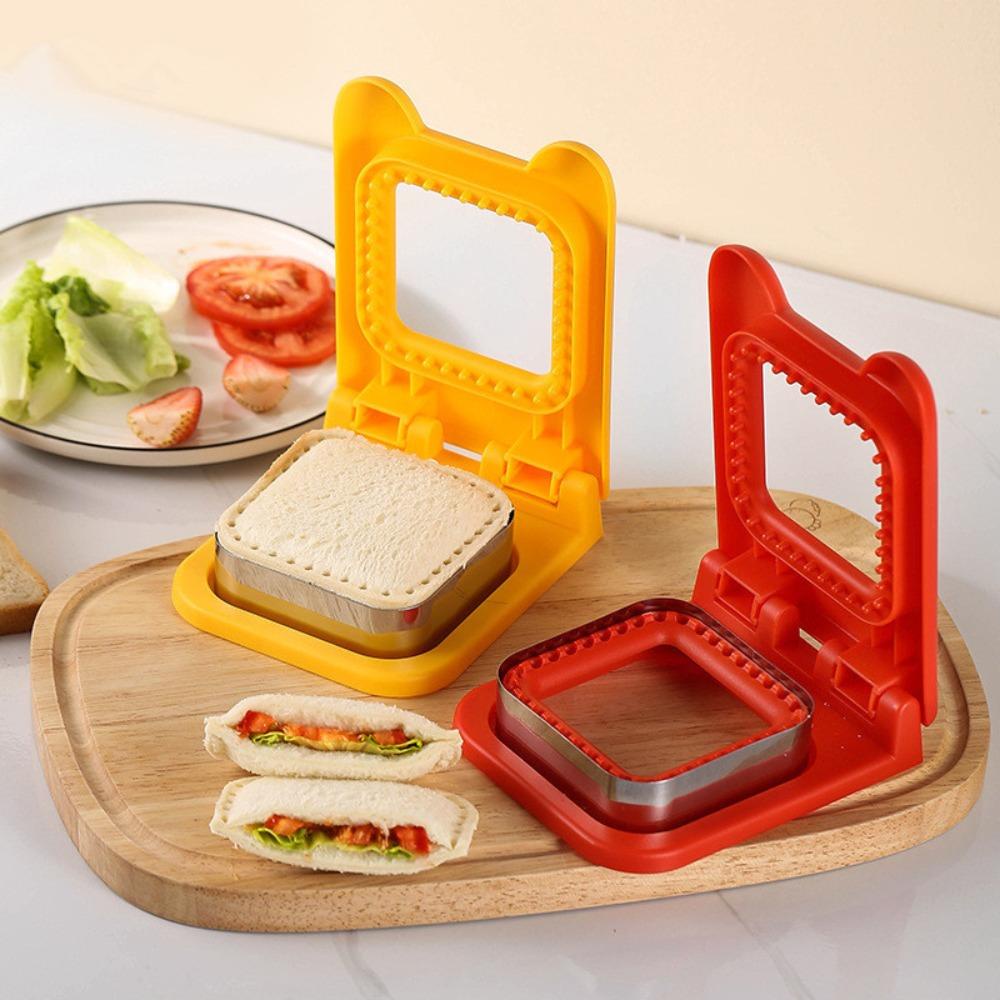 Khuôn cắt bánh mì nướng YMIFI nhiều hình dạng, thép không gỉ, dụng cụ làm sandwich DIY