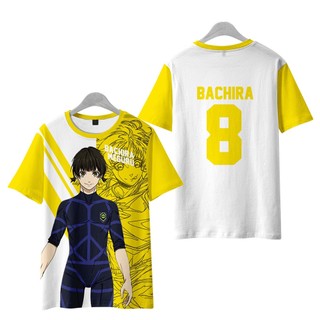 Jersey BLUE LOCK Isagi Yoichi Chigiri Hyoma Anime xu hướng Áo thun ngắn tay in 3D cổ tròn