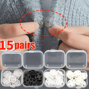 Nút Bấm Bằng Nhựa ABS Trong Suốt Dùng May Áo Khoác Cardigan DIY