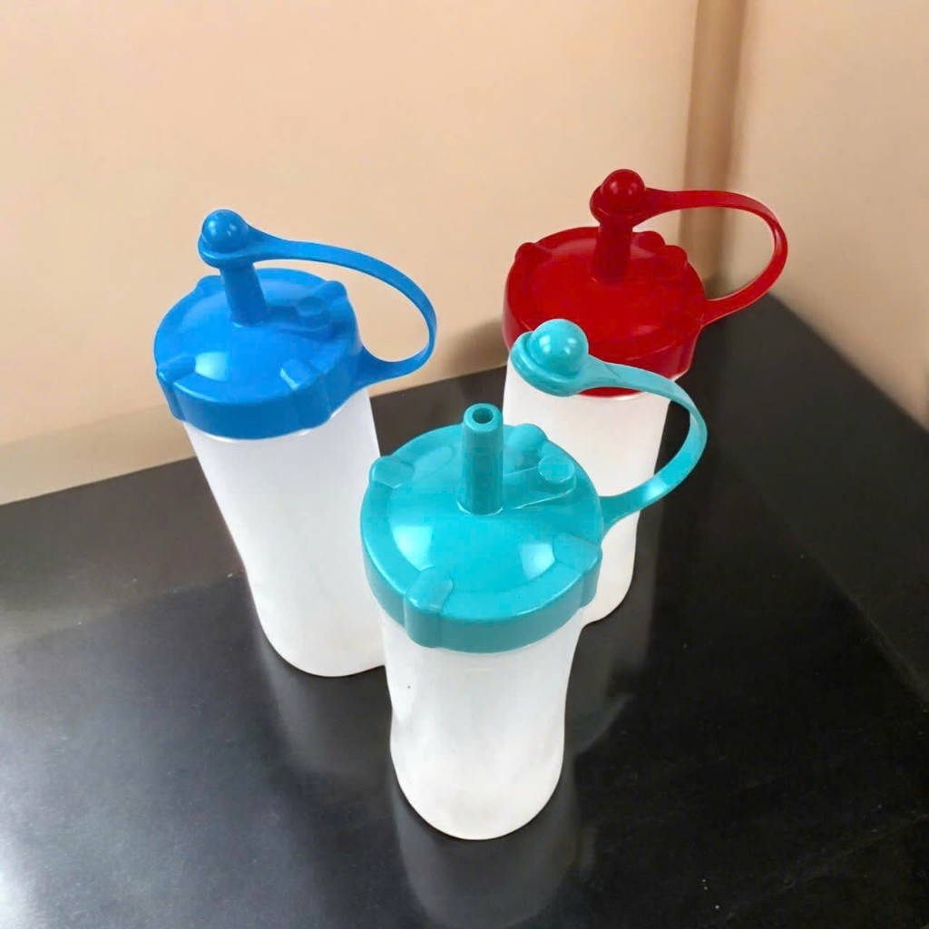 [COMBO 2] Chai Đựng Tương Xốt Vinh Nam Plastic Chai Có Vạch Chia Chống Bụi An Toàn Nhiều Size