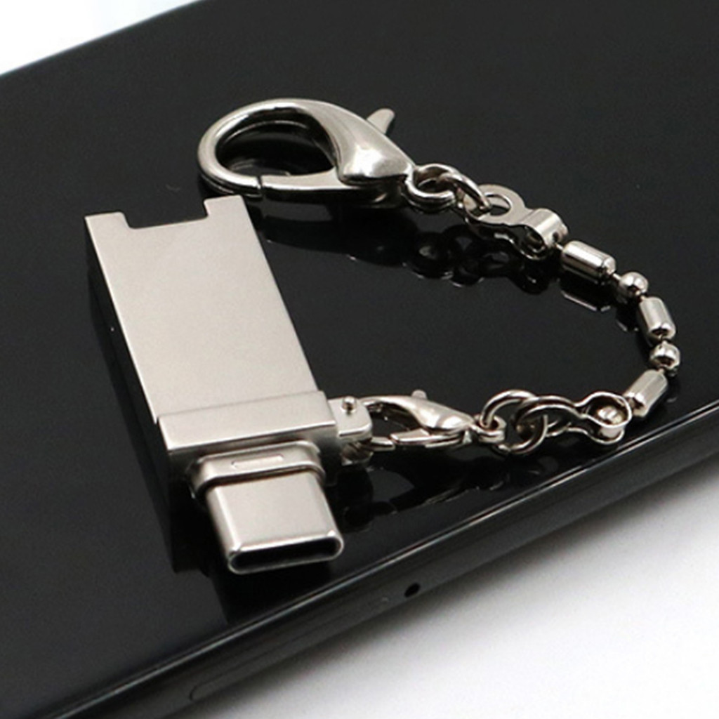 [Ky] Đầu đọc thẻ TF 2 trong 1 Đầu đọc thẻ nhớ USB 2.0 Type-C / Micro USB OTG tốc độ cao cho điện thoại