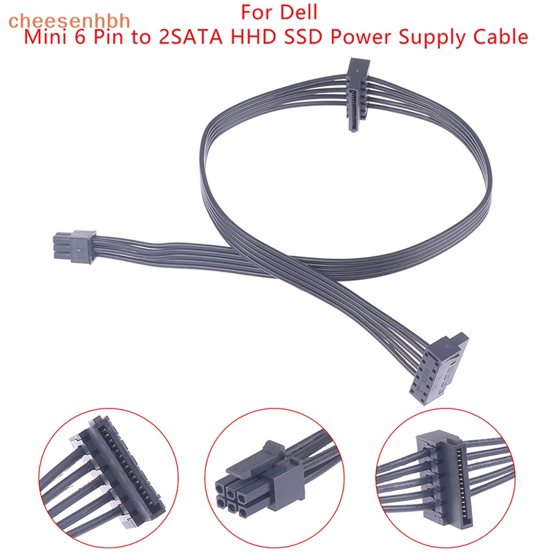 Cheehbh 6 Pin Đến 2 Cáp Ổ Cứng SATA Cáp Cấp Nguồn SSD Ổ Đĩa Quang Dây Nguồn Cho Giao Diện Bo Mạch Chủ VN