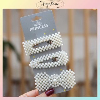 Kẹp tóc mái ngọc trai cặp bấm mái nữ đẹp vintage Hàn Quốc cute dễ thương xinh xắn hottrend