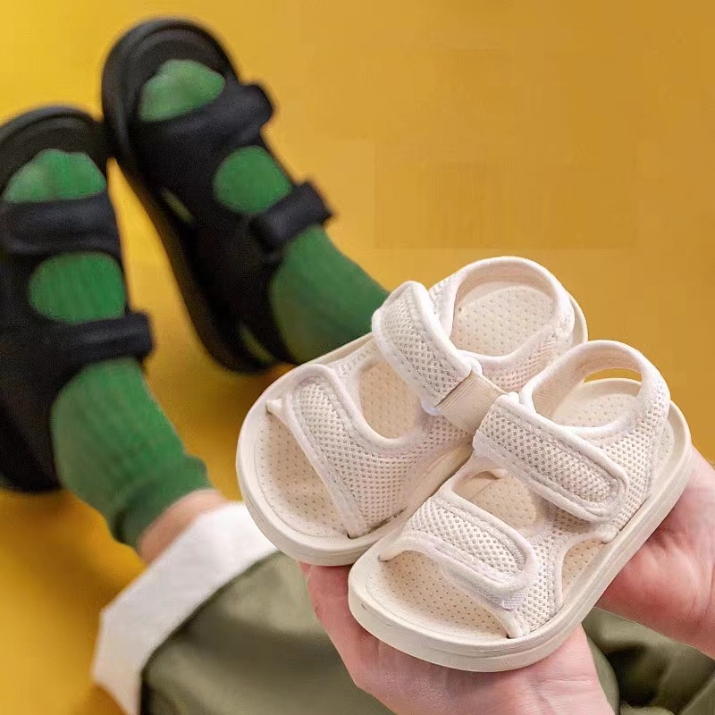 Giày sandal tập đi siêu nhẹ mềm mại chống trượt dành Điều chỉnh dép có quai cho bé mềm đep